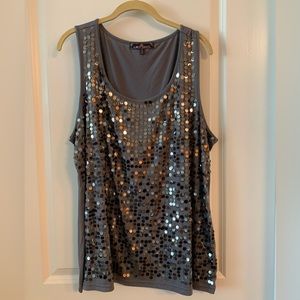 Almost Famous Sequined Tank